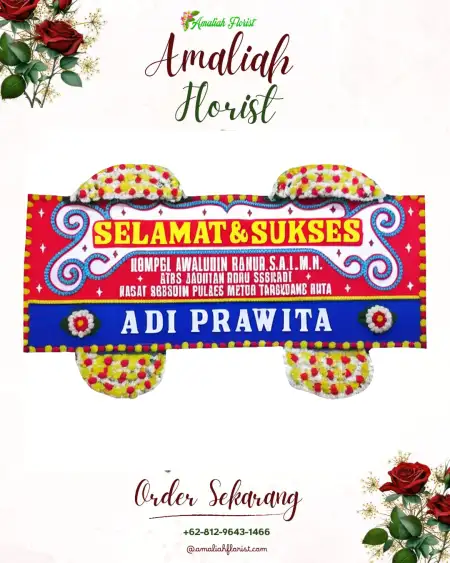 Papan Bunga Ucapan Selamat Lobener